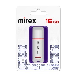 Флэш-диск Mirex KNIGHT WHITE 16GB  ecopack 13600-FMUKWH16