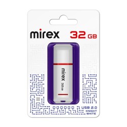 Флэш-диск Mirex KNIGHT WHITE 32GB  ecopack 13600-FMUKWH32