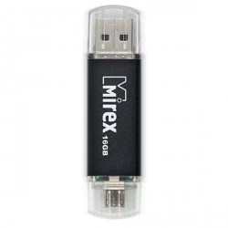 Флэш-диск Mirex SMART BLACK 16GB USB 2.0 13600-DCFBLS16