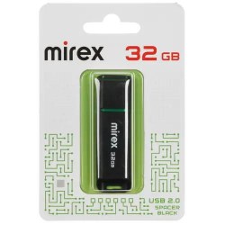 Флэш-диск Mirex SPACER BLACK 32GB ecopack 13600-FMUSBK32
