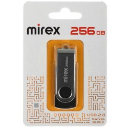 Флэш-диск Mirex SWIVEL BLACK 256GB ecopack 13600-FMURS256