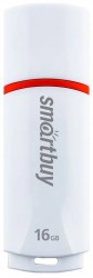 Флэш-диск Smart Buy 16Gb Crown USB2.0 SB16GBCRW-W белый Flash Drive 244815