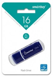 Флэш-диск Smart Buy 16Gb Crown USB3.0 SB16GBCRW-BI синий Flash Drive 248790