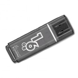 Флэш-диск Smart Buy 16Gb USB2.0 Glossy SB16GBGS-K черный