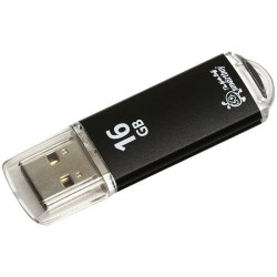 Флэш-диск Smart Buy 16Gb V-Cut USB 2.0 SB16GBVC-К черный Flash Drive 227882