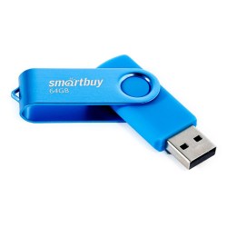 Флэш-диск Smart Buy 64Gb Twist USB 2.0 SB064GB2TWB синий Flash Drive 365501