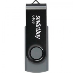 Флэш-диск Smart Buy 64Gb Twist USB 2.0 SB064GB2TWK черный Flash Drive 350472