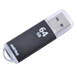 Флэш-диск Smart Buy 64Gb V-Cut USB 2.0 SB64GBVC-К черный Flash Drive 227884