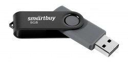 Флэш-диск Smart Buy 8Gb Twist USB 2.0 SB008GB2TWK черный Flash Drive 350469