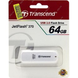 Флэш-диск Transcend 64GB TS64GJF370 USB 2.0 Jet Flash 370 белый 662850