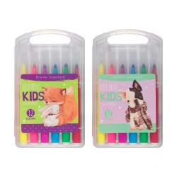 Фломастеры 12цв. Bruno Visconti 32-0033 "Funcolor Jambo" утолщенные, в пластиковом пенале 2 вида