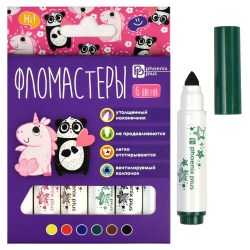 Фломастеры 12цв. Феникс 67877 "Арт-братва" утолщенные, смываемые