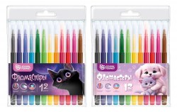 Фломастеры 12цв. Schoolformat ФЛ12-МДВ "МИКС" 256785