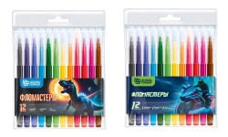 Фломастеры 12цв. Schoolformat ФЛ12-ММК "МИКС для мальчиков" 256781