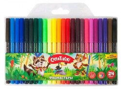 Фломастеры 24цв. Creativiki ФЛВ24КР в блистере 162101