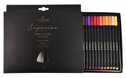 Фломастеры 24цв. Lorex LXFPPD24-SP "PRO-DRAW SUPERIOR" круглые 209842