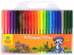 Фломастеры 24цв. Мульти-Пульти Енот в Италии WP_10730 смываемые блист 240107