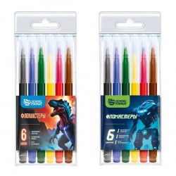 Фломастеры  6цв. Schoolformat ФЛ06-ММК "МИКС для мальчиков" 256780