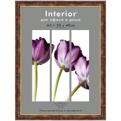 Фоторамка  Interior Office 582 5 серия 21*30cм темный орех пластиковая