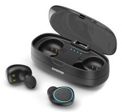 Гарнитура Digma TWS-04 черный беспроводные вкладыши bluetooth TS30 1067647