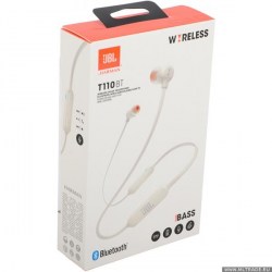 Гарнитура JBL t110вт WHT белый беспроводные вкладыши bluetooth CS0132