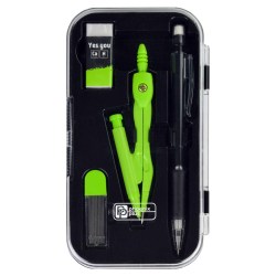 Готовальня Феникс 62703 "Ты можешь" циркуль, грифели, карандан авт,ластик, линейки