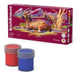 Гуашь 18цв. ErichKrause 61424 "Safari" 20мл