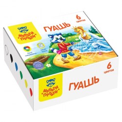 Гуашь  6цв. Мульти-Пульти ГК_42057 "Енот в сказке" 10мл 330660