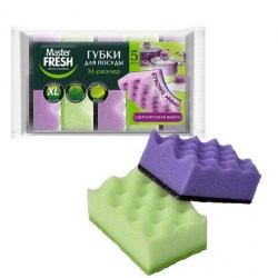 Губка д/пос. Master FRESH 8185 XL STRONG effect шт, 9,5х6,5 С703044