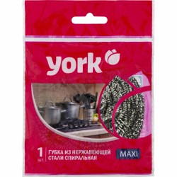 Губка д/пос. YORK Макси спиральная сталь 002010 1571828