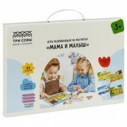 Игра настольная ТРИ СОВЫ МИ_48727 "Мама и малыш" на магнитах, 64эл. 347871