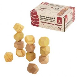 Игра настольная Золотая сказка 665258 "Башня Туми Иши" 12 деревянных камней 