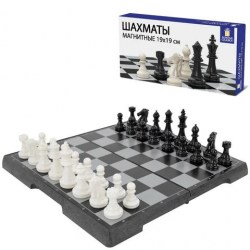 Игра настольная Золотая сказка 665760 "Шахматы магнитные" классическая доска 19*19см