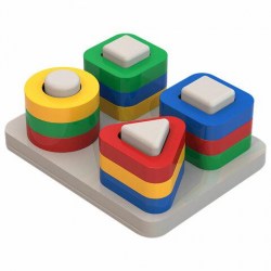 Игрушка Нордпласт 801 "Веселые фигурки" 12 формочек, пластик 666459
