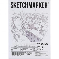Калька А4 100л., 110г, Scetchmarker белая SM17120 2104610