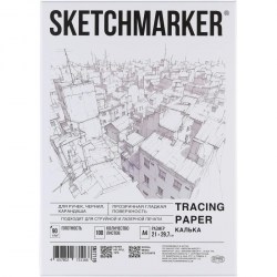 Калька А4 100л., 90г, Scetchmarker белая SM17119 2104608