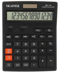 Калькулятор  Skainer SK-114 14 разр, бухгалтерский, черный