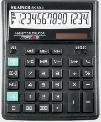 Калькулятор  Skainer SK-524II 14 разр, бухгалтерский, черный