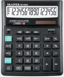 Калькулятор  Skainer SK-526II 16 разр, бухгалтерский, черный
