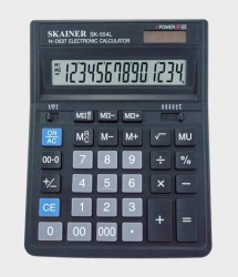 Калькулятор  Skainer SK-554L 14 разр, бухгалтерский, черный