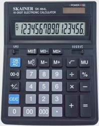 Калькулятор  Skainer SK-664L 16 разр, бухгалтерский, черный