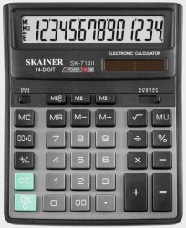Калькулятор  Skainer SK-714II 14 разр, бухгалтерский, черный