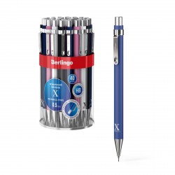Карандаш авт. 0,5мм Berlingo BSk_12095 "X" ассорти, с ластиком 322438