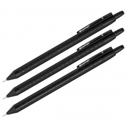 Карандаш авт. 0,5мм Berlingo BSk_12130 "Doubleblack" ассорти, с ластиком 319400