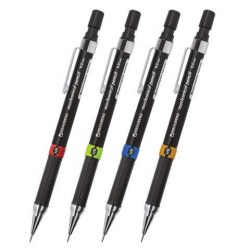 Карандаш авт. 0,5мм Brauberg 181418 "Ring" черный, резиновый грип, ластик