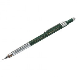 Карандаш авт. 0,5мм Faber-Castell 135500 "TK-Fine Vario L" темно-зеленый, с ластиком 289784