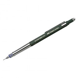 Карандаш авт. 0,7мм Faber-Castell 135700 "TK-Fine Vario L" темно-зеленый, с ластиком 286051