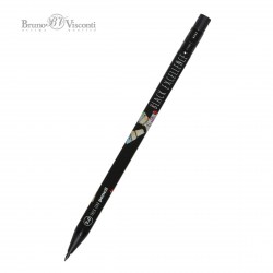 Карандаш авт. 2мм Bruno Visconti 21-0041/20 "Black Excellence. Рожок" с точилкой 