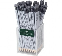 Карандаш ч/г Faber-Castell 117200/117223 HB GRIP 2001 трехгранный с антиск покр, с ластиком 286726