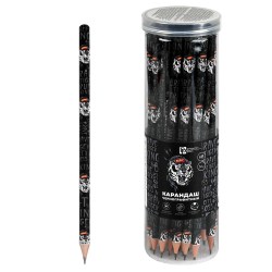 Карандаш ч/г Феникс 72846 HB "Дерзкий тигр" круглый